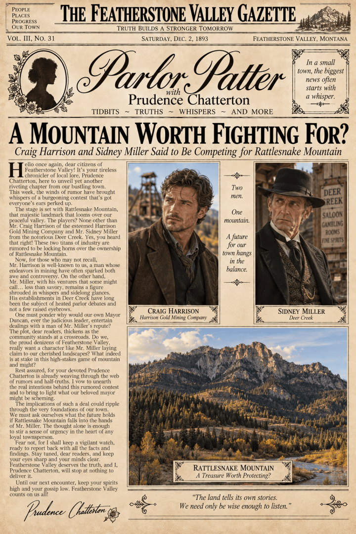 Rumors Swirl Over Rattlesnake Mountain: A Duel of Titans (#9 ~ Parlor&nbsp;Patter)