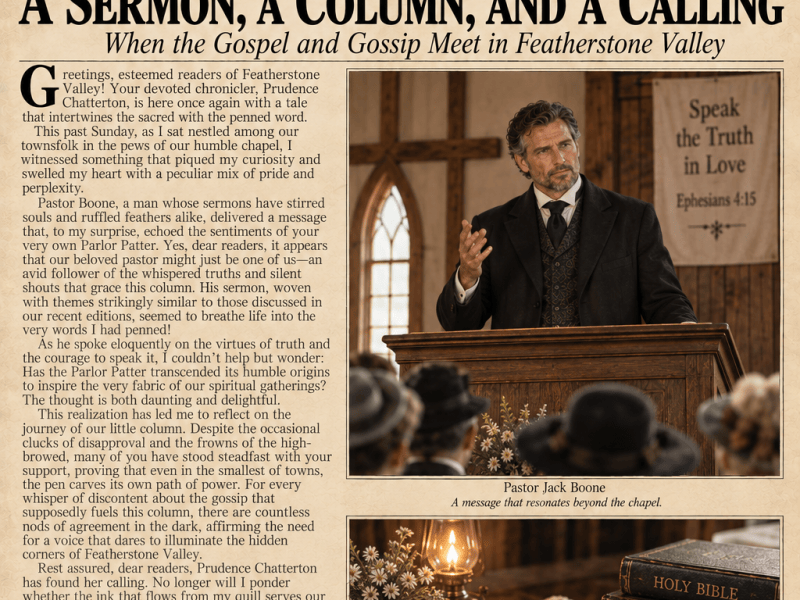 From Pulpit Proclamations to Parlor Patter: A Columnist’s Reflection (#10 ~ Parlor&nbsp;Patter)
