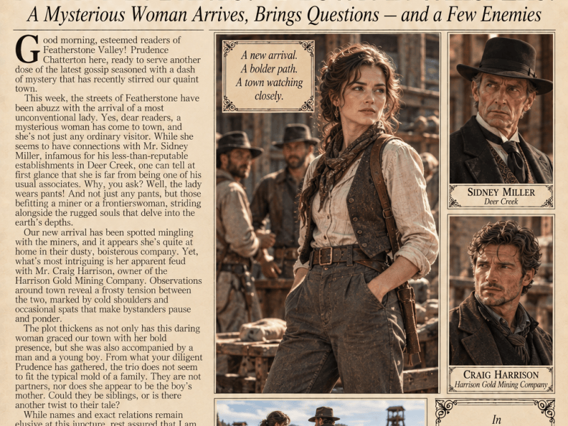 A New Face in Town: Mystery and Miner’s Grit (#12 ~ Parlor&nbsp;Patter)