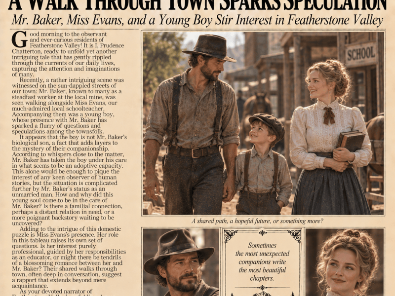 A Stroll Through Town: Mr. Baker, Miss Evans, and the Mysterious Young Boy (#19 ~ Parlor&nbsp;Patter)