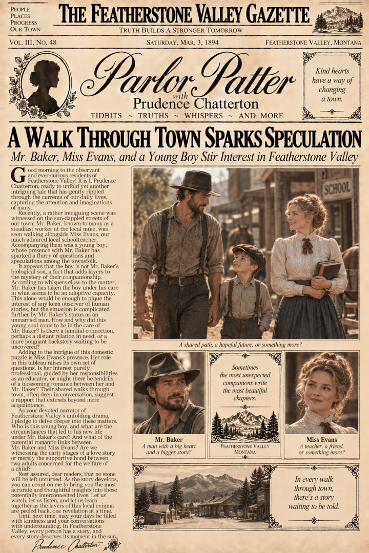 A Stroll Through Town: Mr. Baker, Miss Evans, and the Mysterious Young Boy (#19 ~ Parlor&nbsp;Patter)