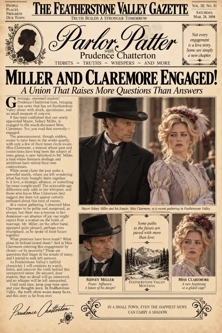 Engagement Shocker: Mayor Miller and Miss Claremore Set to Wed (#21 ~ Parlor&nbsp;Patter)
