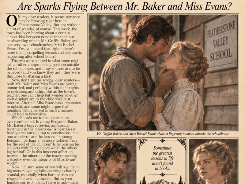 A Near Kiss and a Whisper of Scandal: Mr. Baker and Miss Evans Stir the Pot (#24 ~ Parlor&nbsp;Patter)