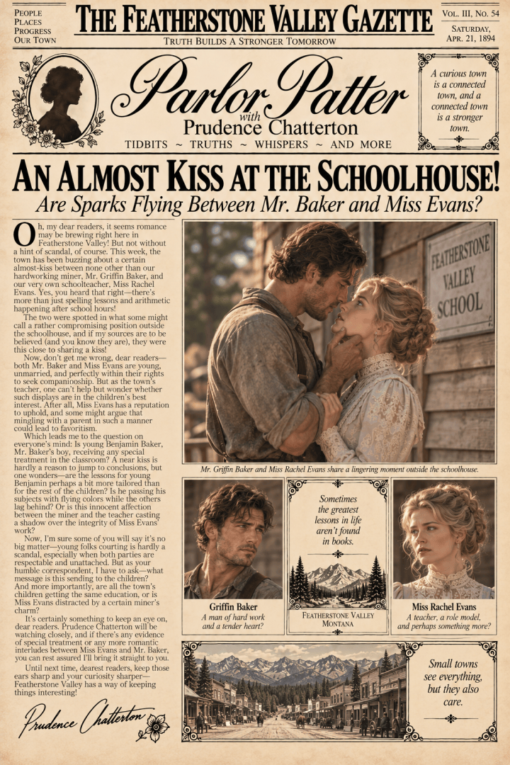 A Near Kiss and a Whisper of Scandal: Mr. Baker and Miss Evans Stir the Pot (#24 ~ Parlor&nbsp;Patter)