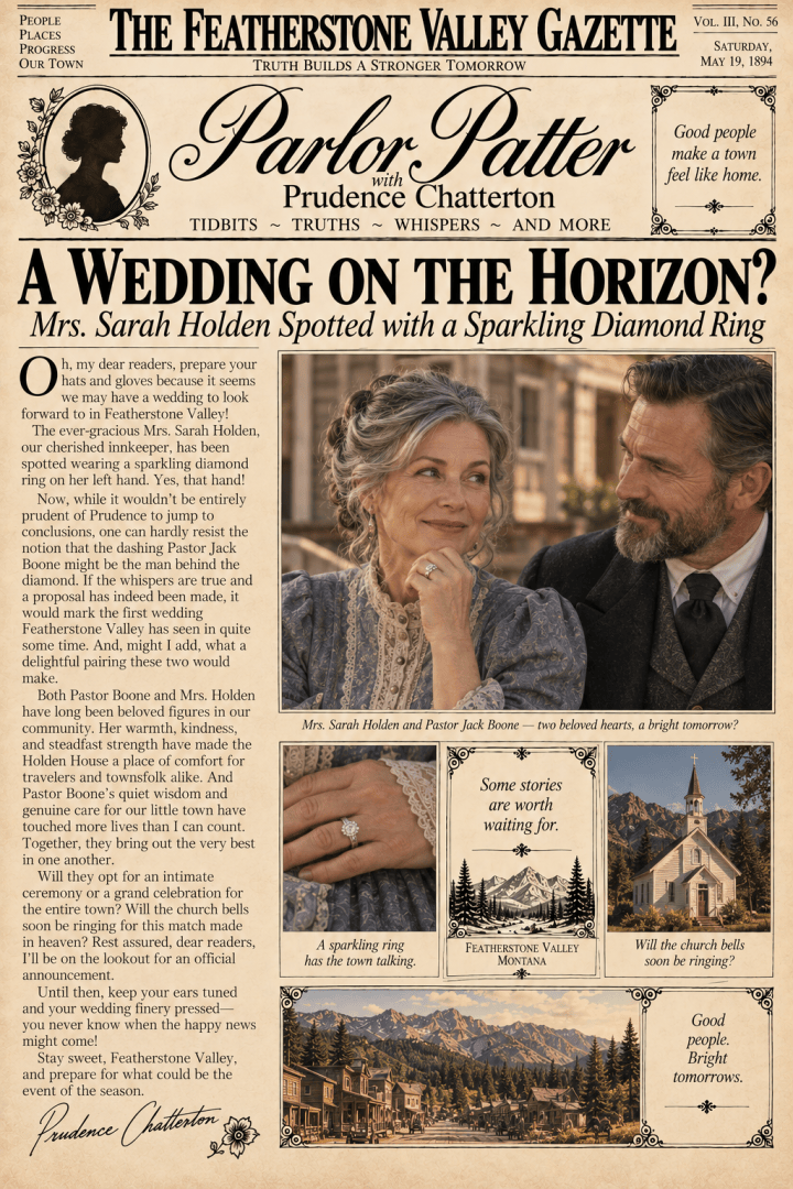 A Diamond on Her Left Hand: Has Pastor Boone Proposed to Mrs. Holden? (Parlor Patter&nbsp;#26)