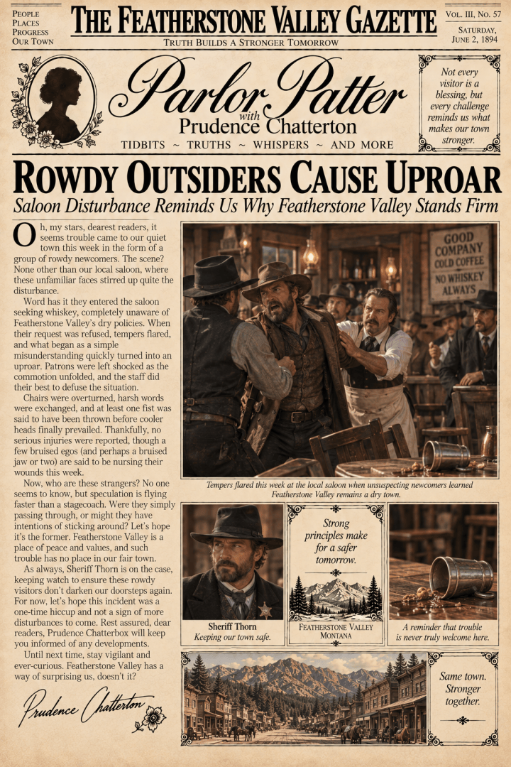Ruckus in the Saloon: A Dry Town Meets Troubled Newcomers (Parlor Patter&nbsp;#27)