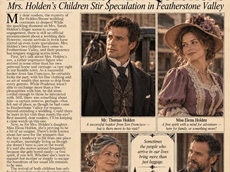 Holden/Boone Wedding Watch: Children Arrive, but Where’s the Announcement? (Parlor Patter&nbsp;#29)