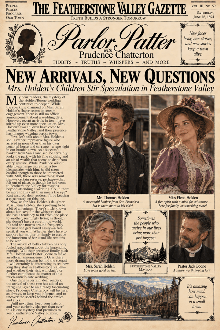 Holden/Boone Wedding Watch: Children Arrive, but Where’s the Announcement? (Parlor Patter&nbsp;#29)