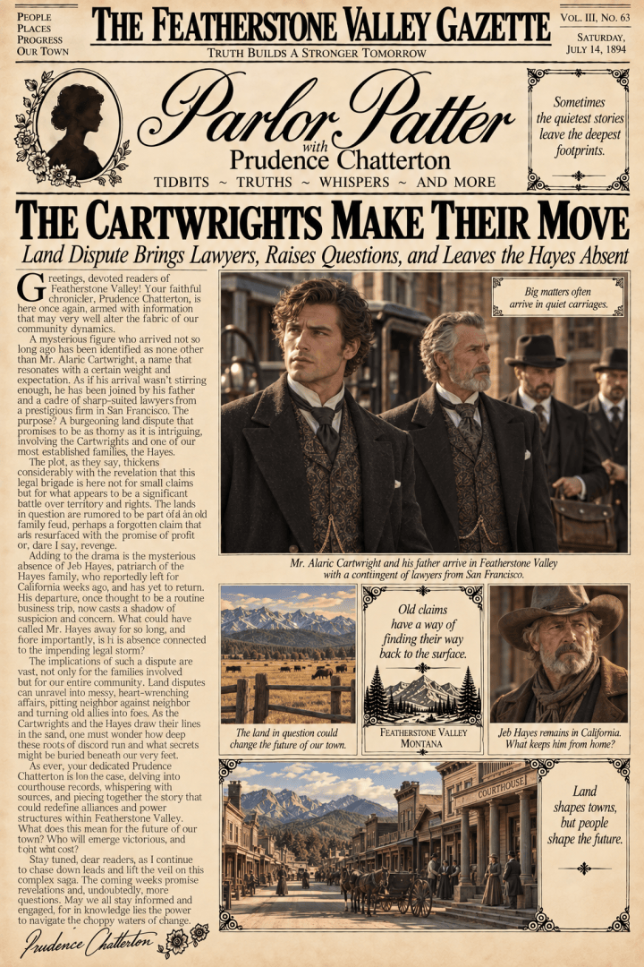 Land Disputes and Mysterious Departures: The Cartwright Conundrum (Parlor Patter&nbsp;#33)